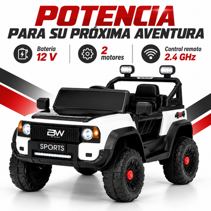 Carro Eléctrico Toyota, Con Control Remoto Llantas En Goma Eva y Bluetooth Marca Prinsel 12 Voltios