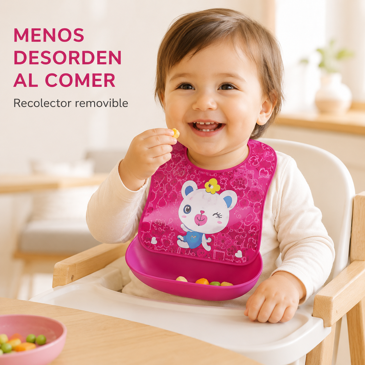Babero Infantil con Recolector Removible