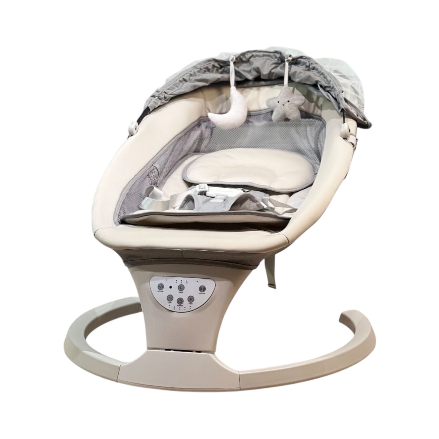 Mecedora Eléctrica Con Movimiento Lateral y Control Remoto, Espaldar Reclinable