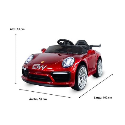 Carro Montable Eléctrico Cayman Prinsel Rojo Con Control Remoto