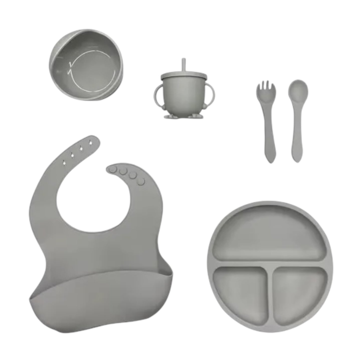 Vajilla En Set De Silicona 6 Piezas