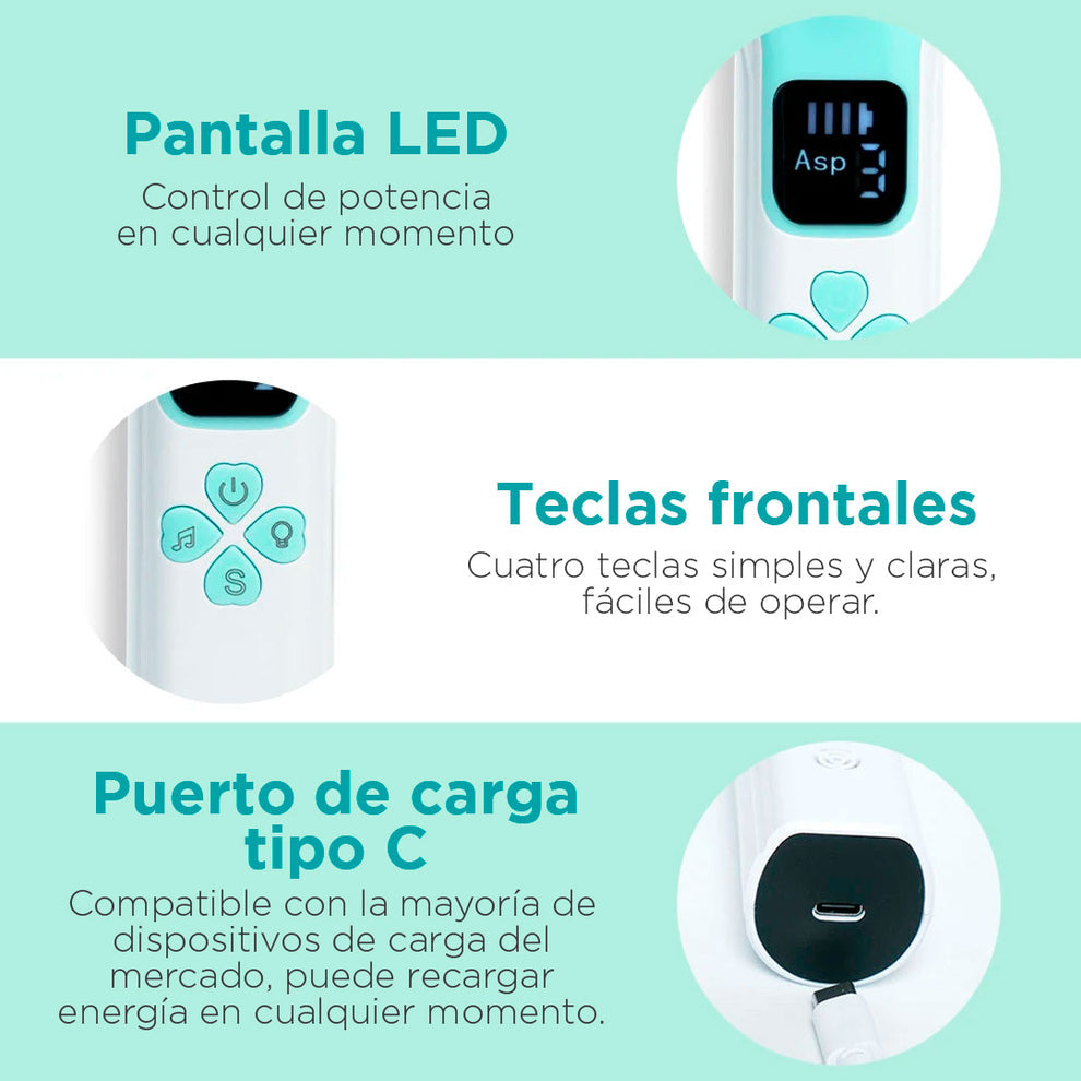 Aspirador Nasal Eléctrico Recargable