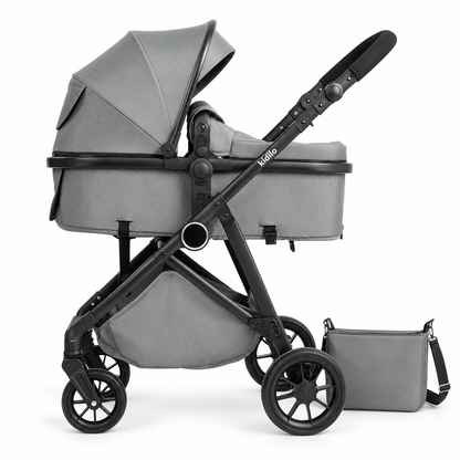 Coche Moisés Marca Kidilo K02 2 en 1 Con Pañalera
