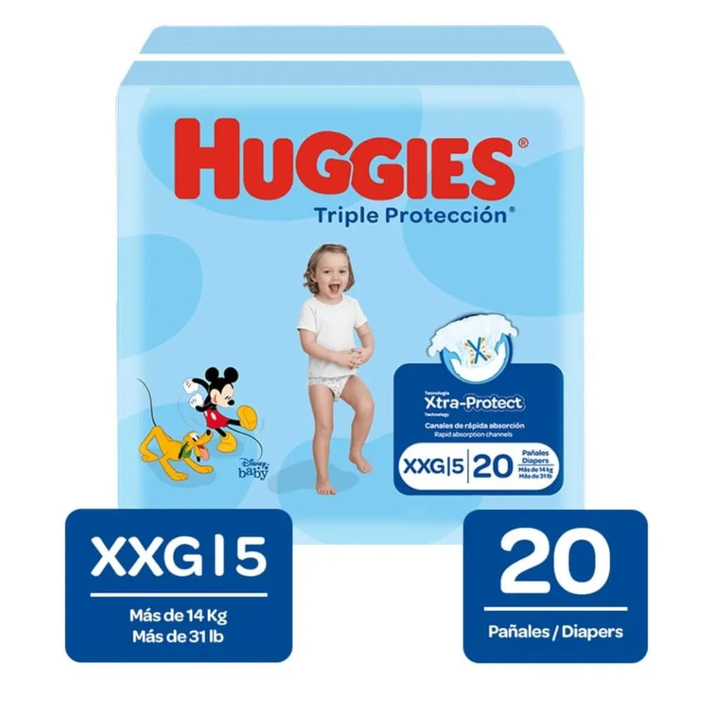 Pañal Huggies Triple Proteccion Etapa 5 x 25 unidades