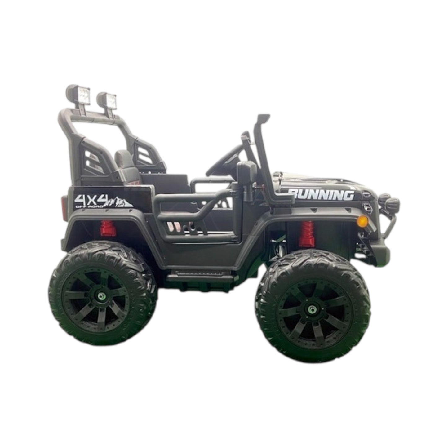 Carro Jeep Eléctrico 2 Puestos 868 Running  Llantas En Goma y Control Remoto Metalizado