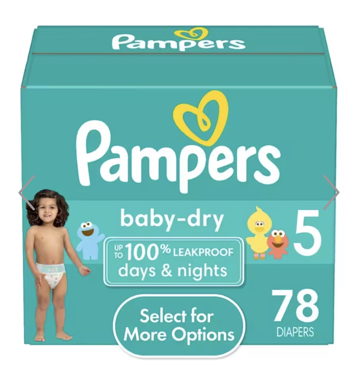 Pañales Pampers Baby-Dry Ultra Cushiony Etapa 5 x 78 Unidades