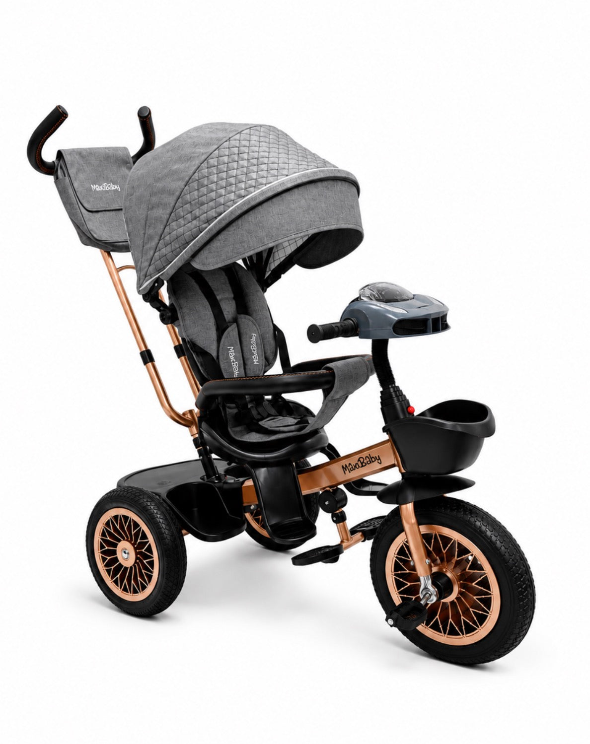Triciclo Paseador Travel 2.0 Premium Maxibaby Con Llanta Maciza