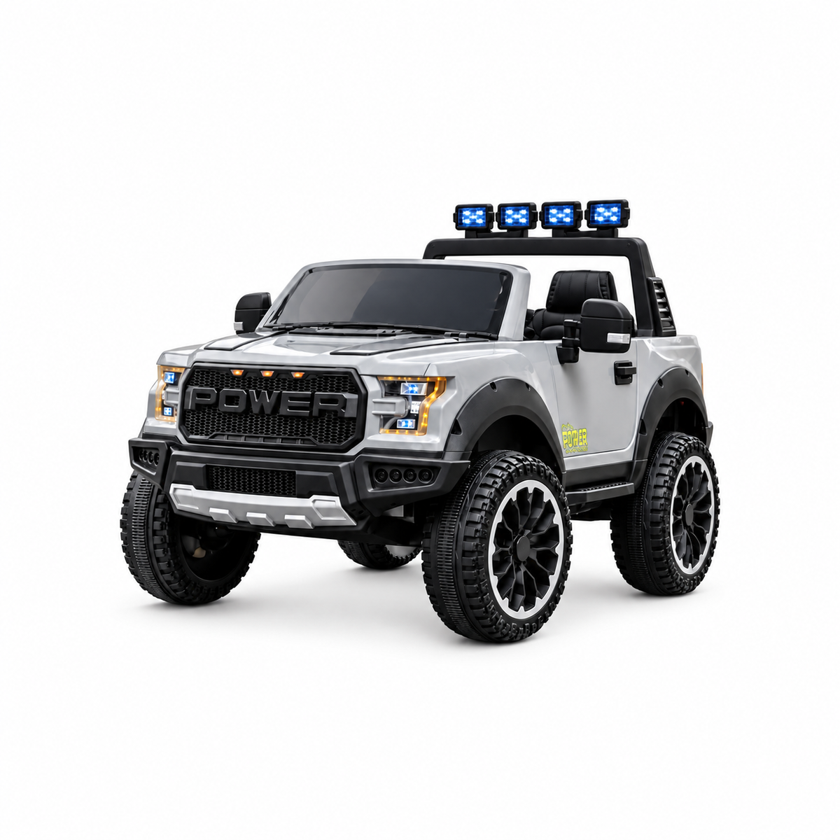 Camioneta Eléctrica Ford F150 Raptor 24V de 2 Puestos | 4 Motores, Control Remoto, Llantas En Goma Y Pantalla