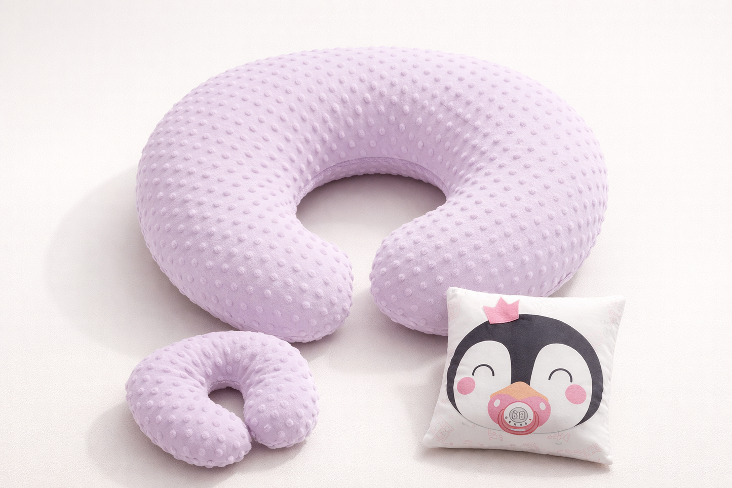 Cojin De Lactancia Con 2 Almohadas Tela Burbuja