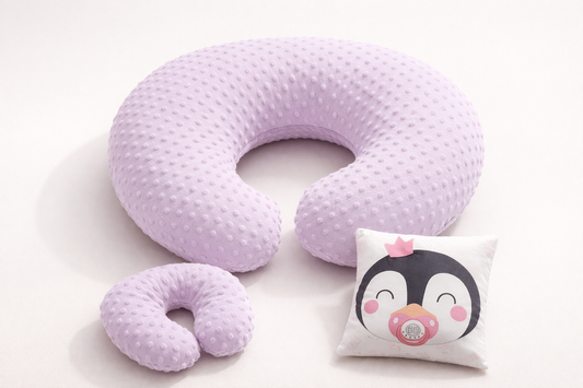 Cojin De Lactancia Con 2 Almohadas Tela Burbuja
