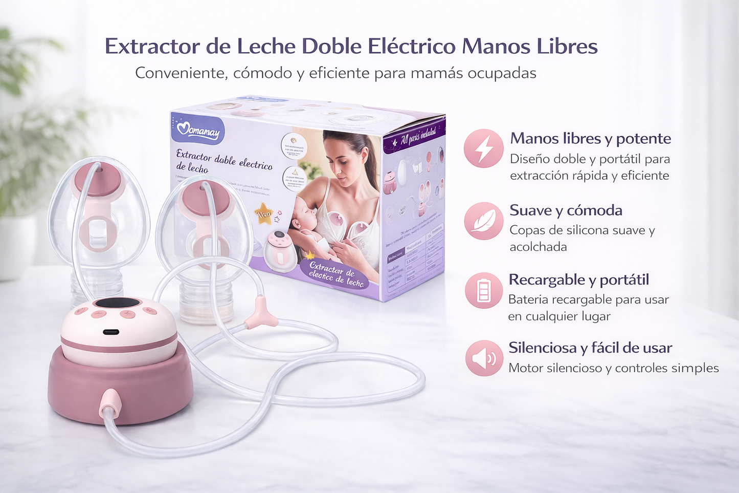 Extractor Inalámbrico Doble Mom Easy