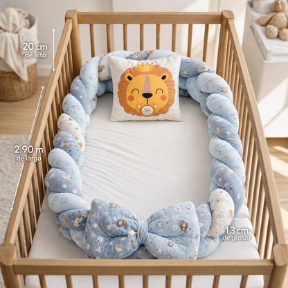 Lencería Trenzada Protectora 360° para Bebé – Extra Acolchada
