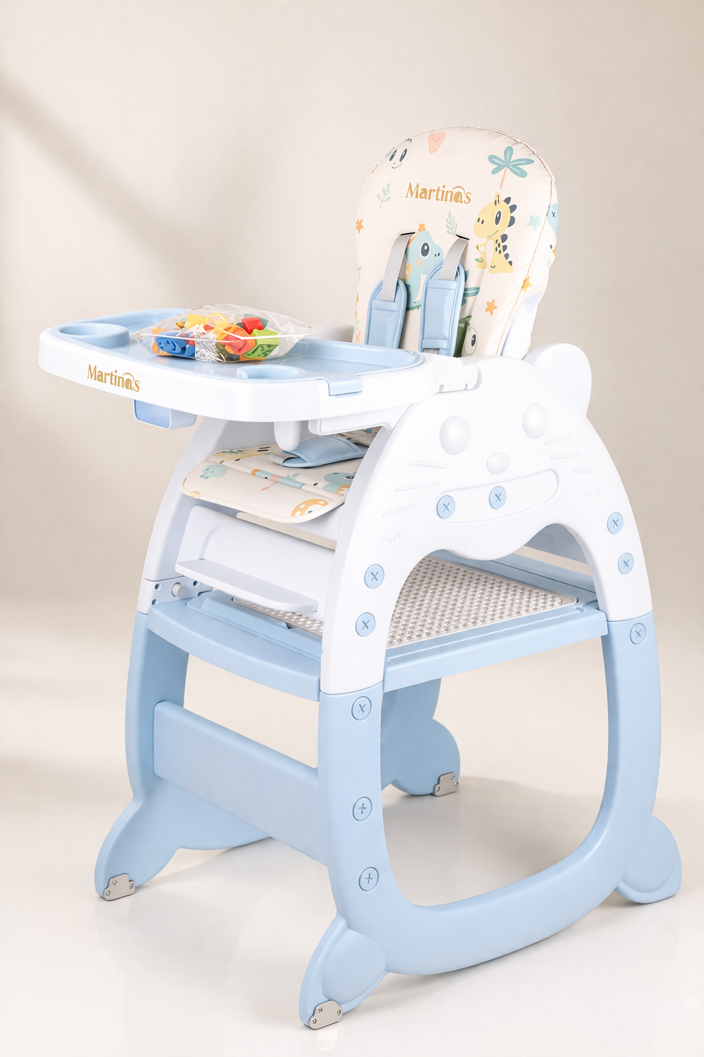Silla Comedor Escritorio Martinas Con LEGO, Telas En Cuero y Bluetooth