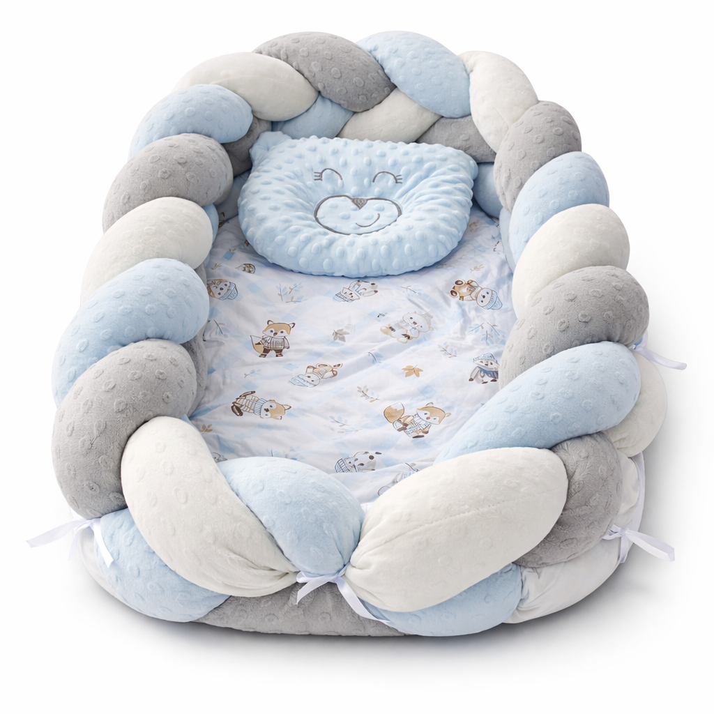 Nido Trenzado Antireflujo Para Bebe