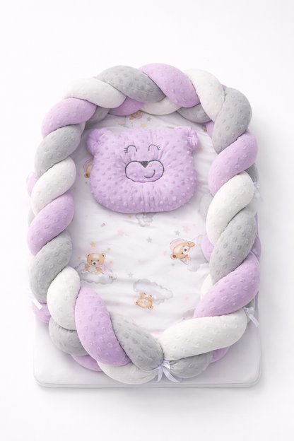 Nido Trenzado Antireflujo Para Bebe