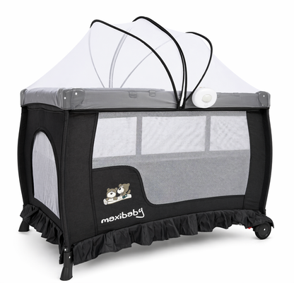 Cuna Corral Campin Maxibaby Con Cambiador, Mecedoras y Caja Musical