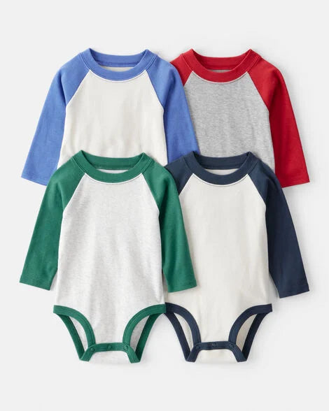 Set De 4 Bodies Carters Manga larga Original