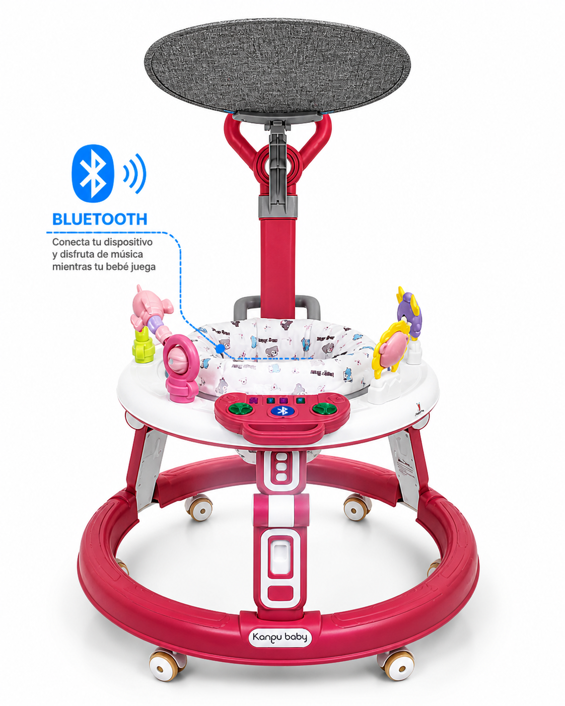 Caminador Redondo Multifuncional Con Bluetooth Accesorios 60742