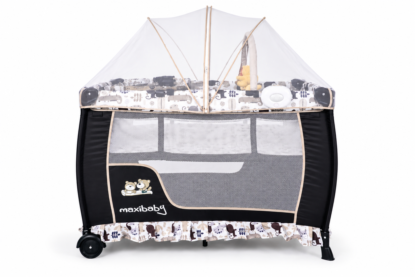 Cuna Corral Campin Maxibaby Con Cambiador, Mecedoras y Caja Musical