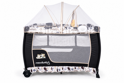 Cuna Corral Campin Maxibaby Con Cambiador, Mecedoras y Caja Musical
