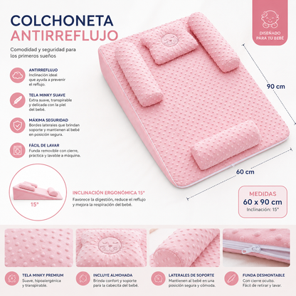 Colchoneta Antireflujo 60 cm x 90 cm Extra Grande