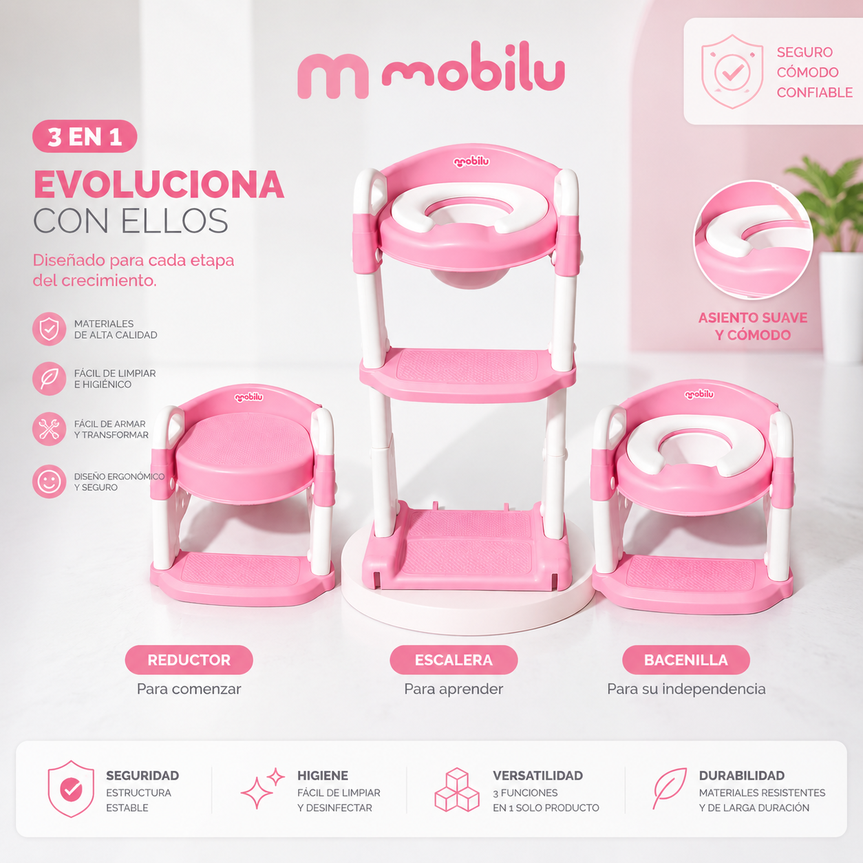Escalera Para Baño Que Se Convierte En Vasenilla Mobilu