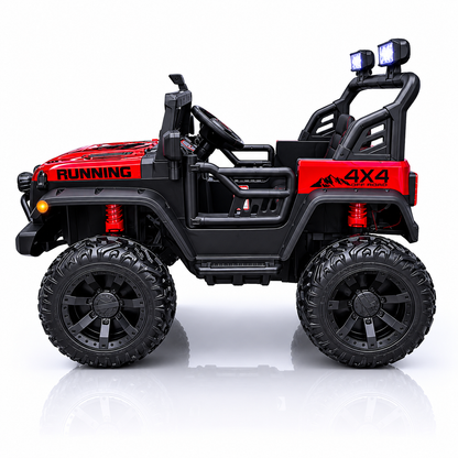 Carro Jeep Eléctrico 2 Puestos 868 Running  Llantas En Goma y Control Remoto Metalizado