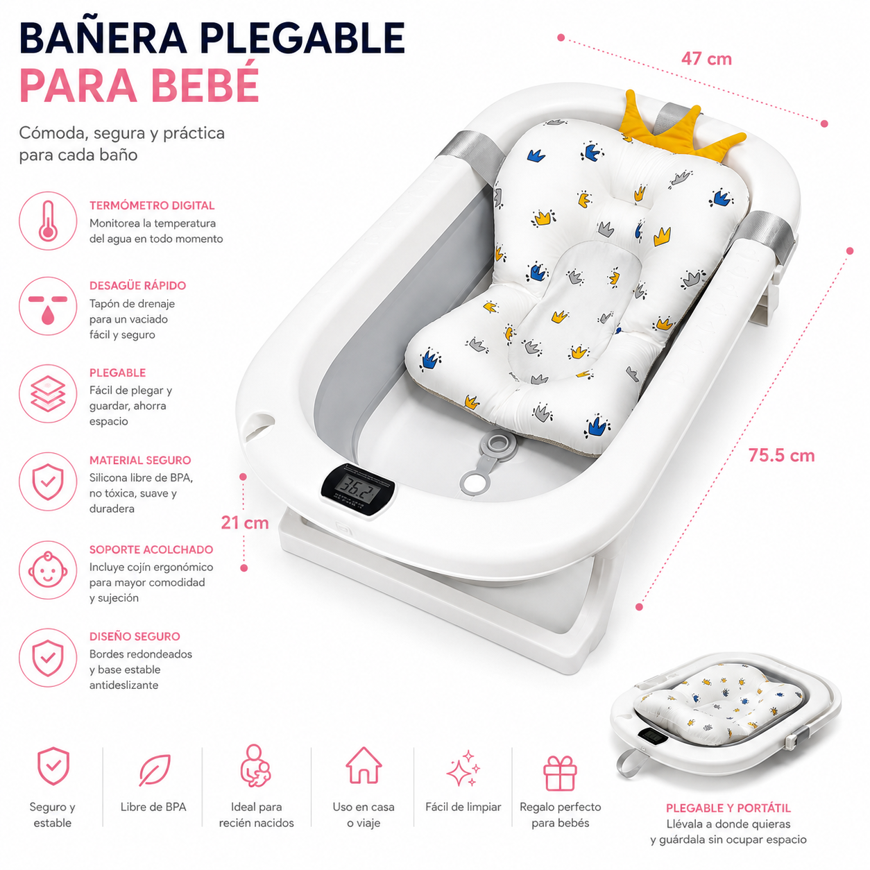 Bañera Plegable  + Malla  466