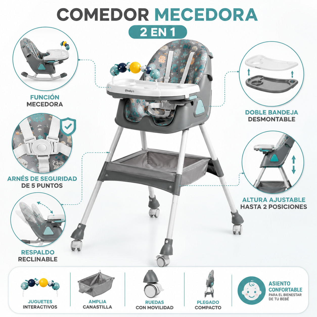 Comedor Dali Que Se Convierte En Mecedora Ref 633