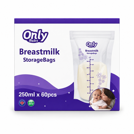 Bolsas para Almacenamiento de Leche Materna Only Baby 250ml x 60 Unidades
