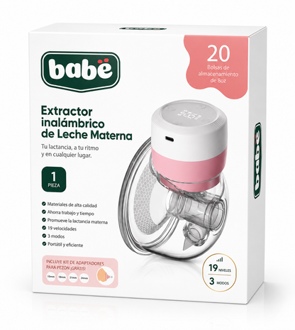 Extractor De Leche Manos Libres Babe