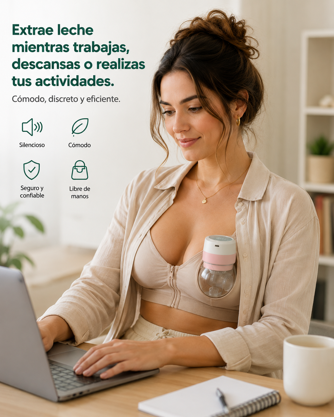 Extractor De Leche Manos Libres Babe