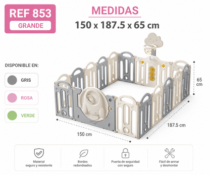 Corral De Juegos En Plastico Astronauta Grande 150 cms x 188 cms