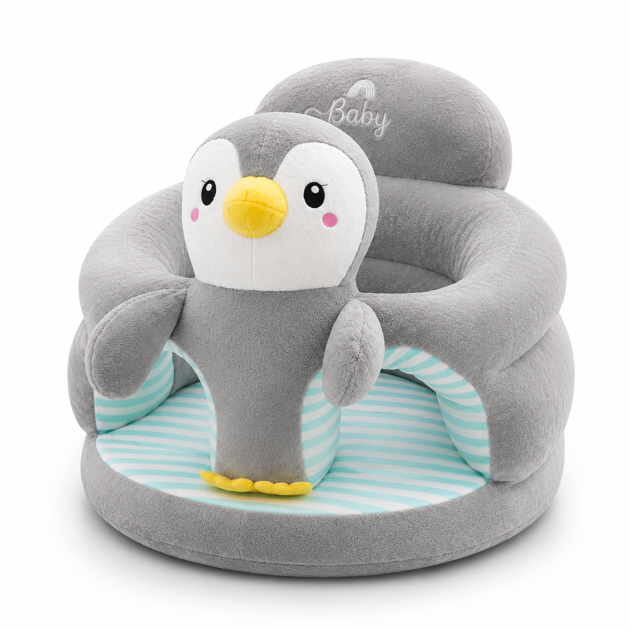 Silla Estabilizadora Pingüino Gris Con Base En Espuma