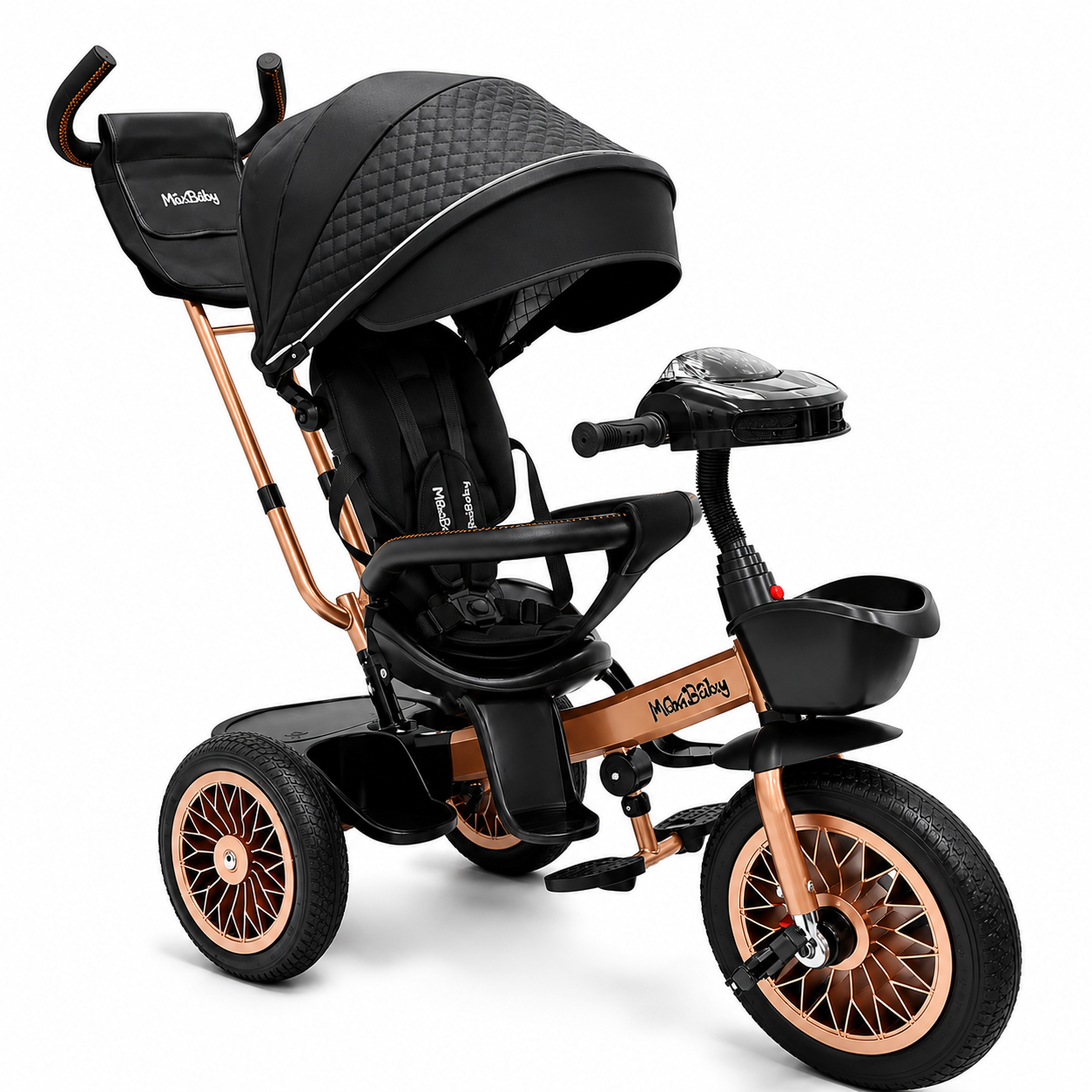 Triciclo Paseador Travel 2.0 Premium Maxibaby Con Llanta Maciza
