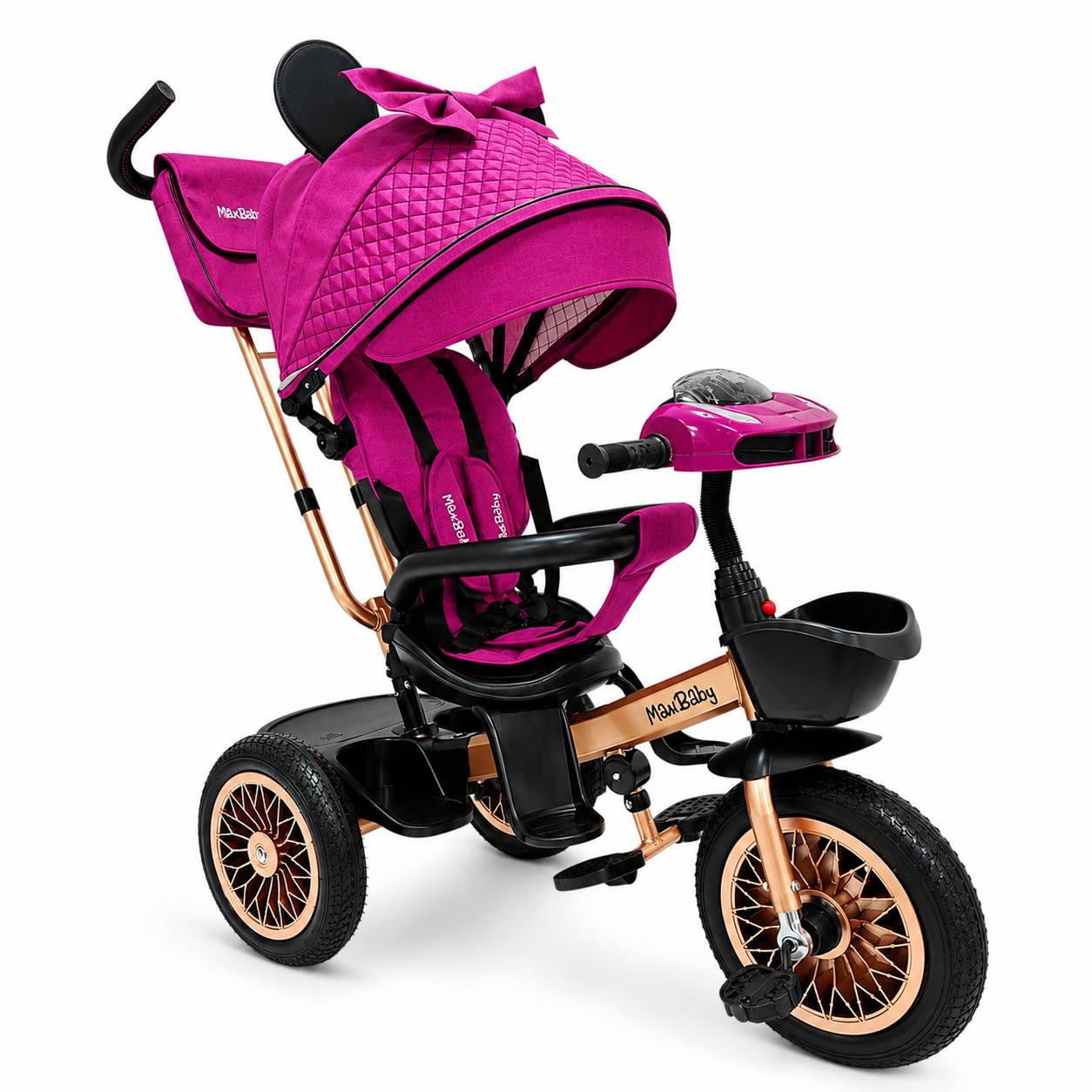Triciclo Paseador Travel 2.0 Premium Maxibaby Con Llanta Maciza