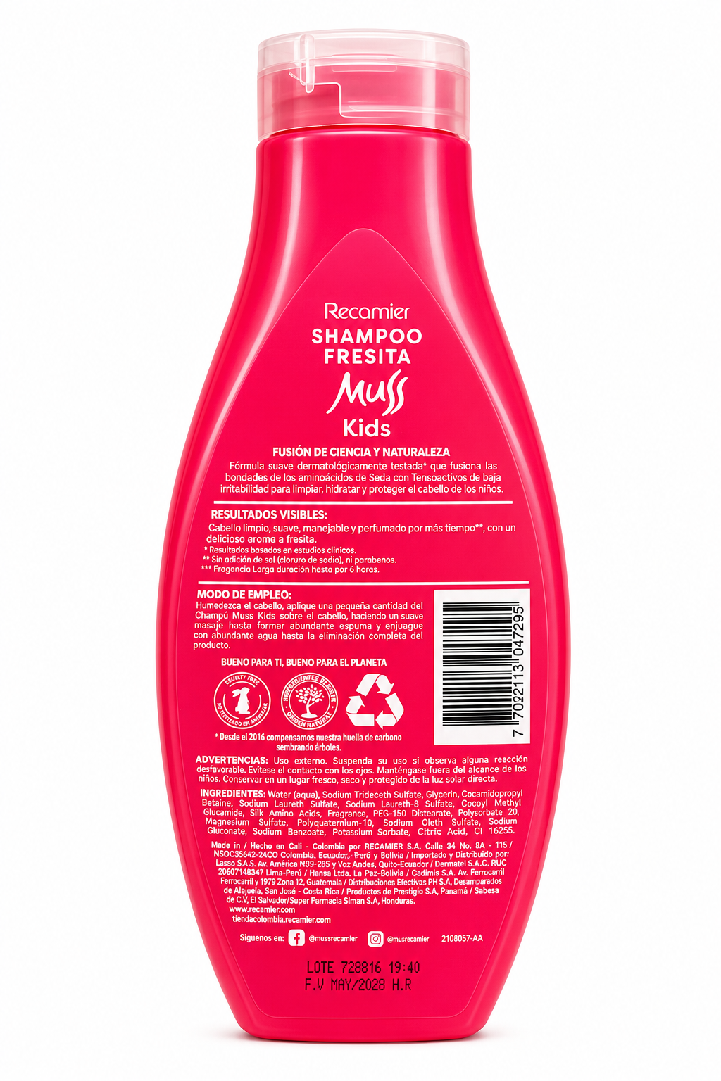 Shampoo Muss Kids Fresita 400 ml