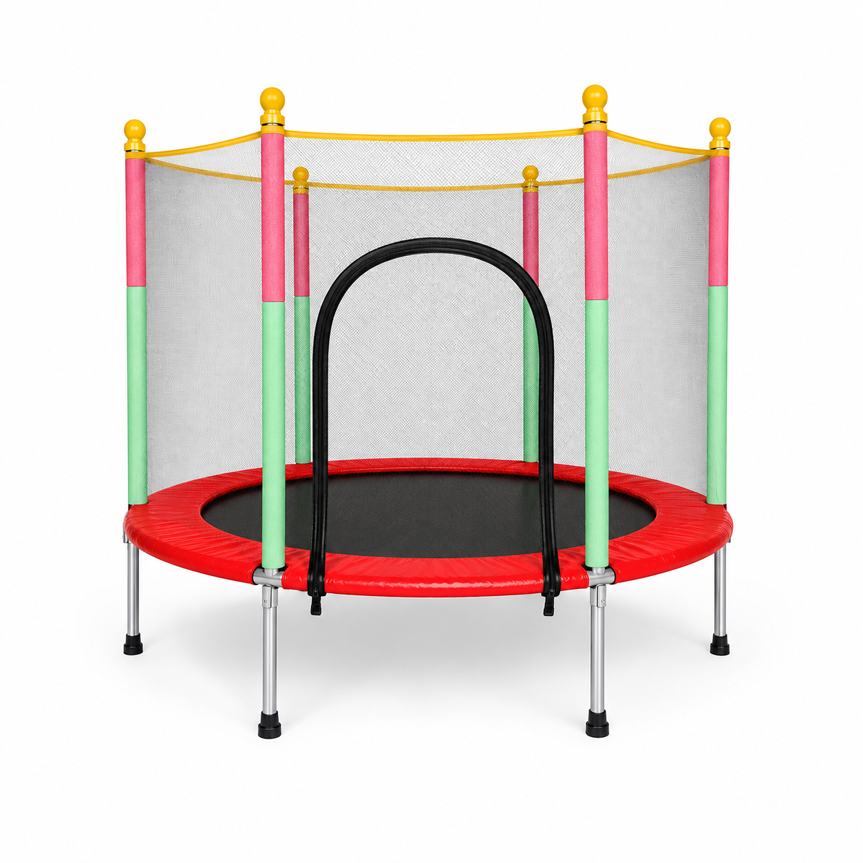 Trampolín Beincolin Infantil 1.40 m con Malla de Seguridad y 36 Resortes