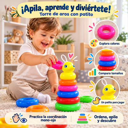 Torre de aros con patito
