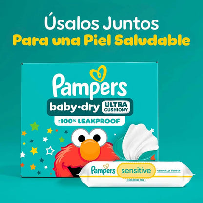 Pañales Pampers Baby-Dry Ultra Cushiony Talla 4 x 92 Unidades