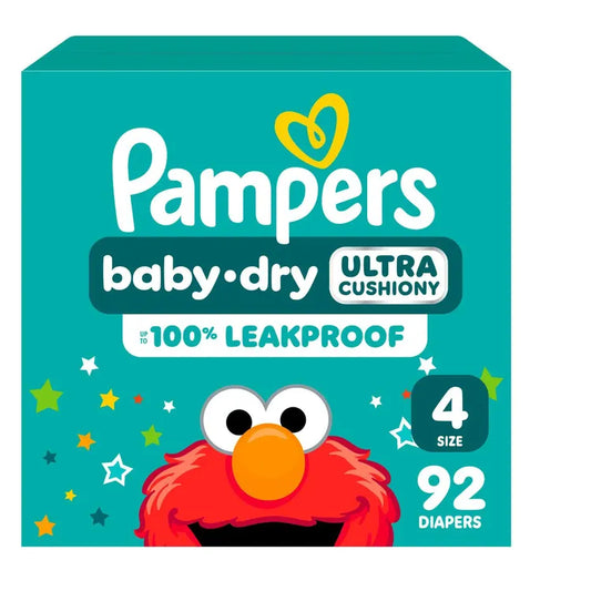Pañales Pampers Baby-Dry Ultra Cushiony Etapa 4 x 92 Unidades