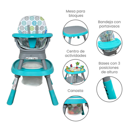 Silla Comedor Bebe Yae Multifuncional 12 En 1 De Priori