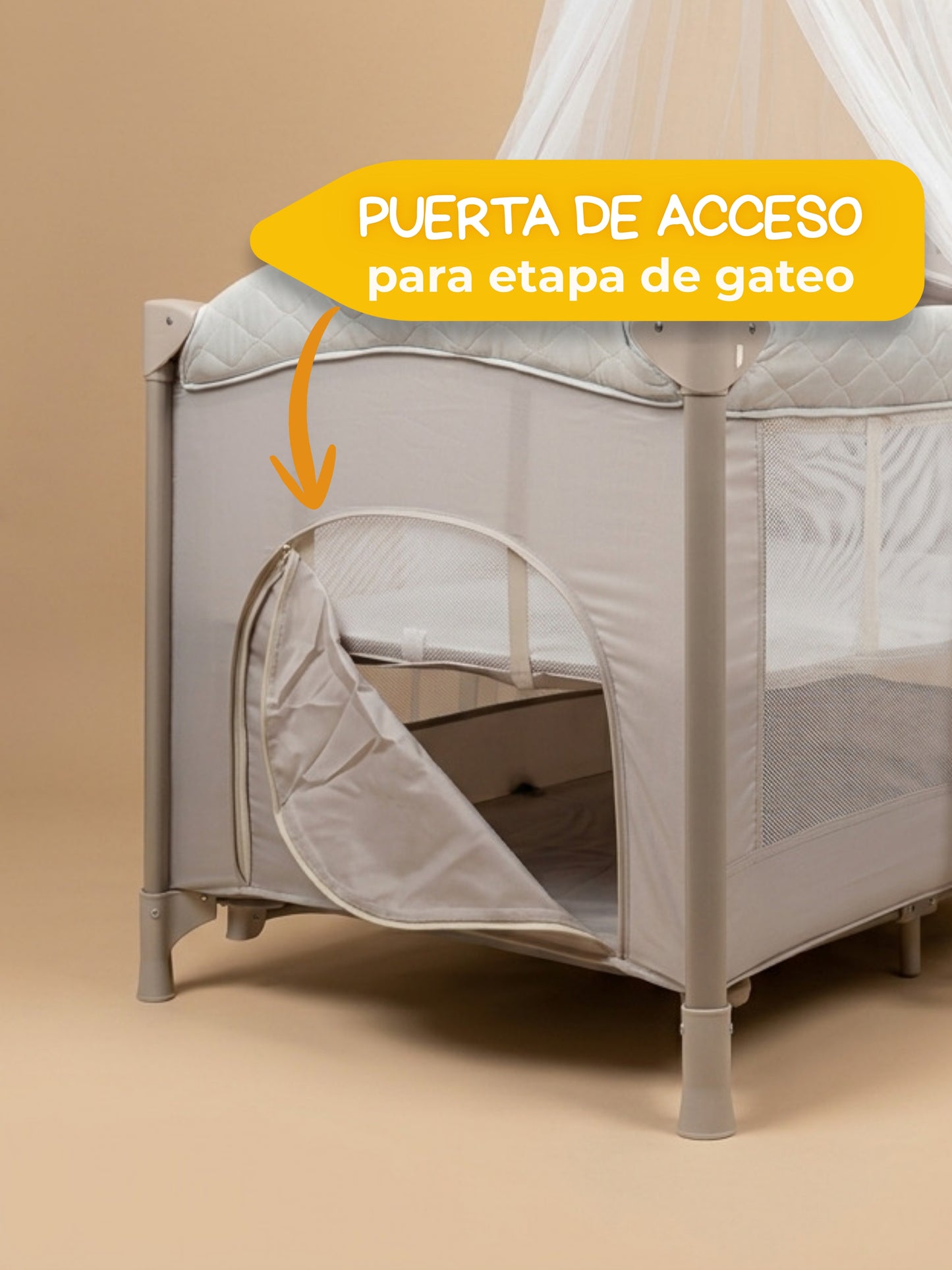 Cuna Corral Colecho Galaxy Multifuncional con Moisés y Cambiador