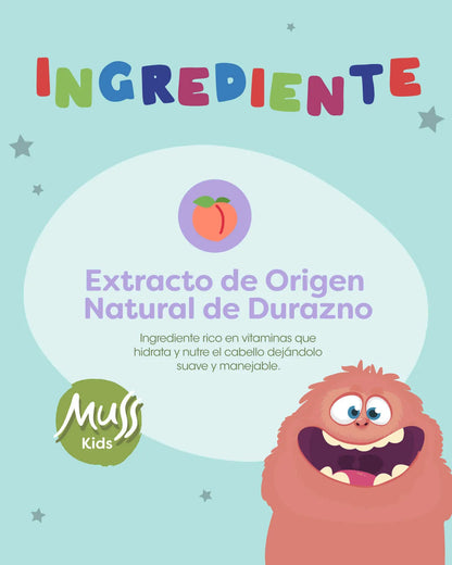 Crema De Peinar Durazno Muss Kids x 300 Gr