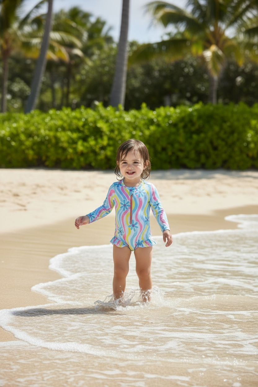 Traje de Baño Niña Enterizo