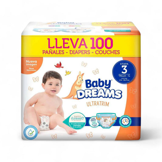 Pañal Baby Dreams Etapa 3 x 100 unidades