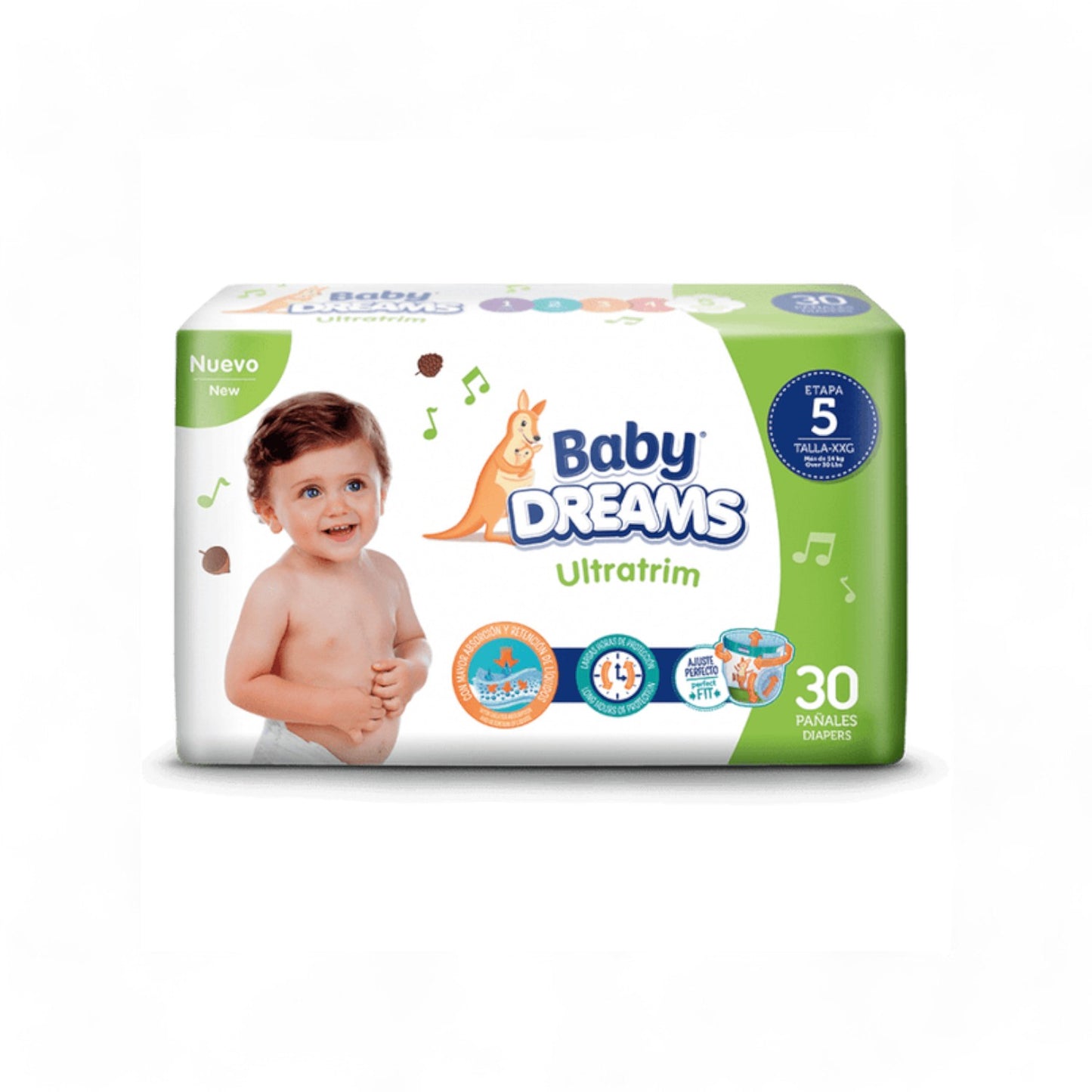 Pañal Baby Dreams Etapa 5 x 30 unidades