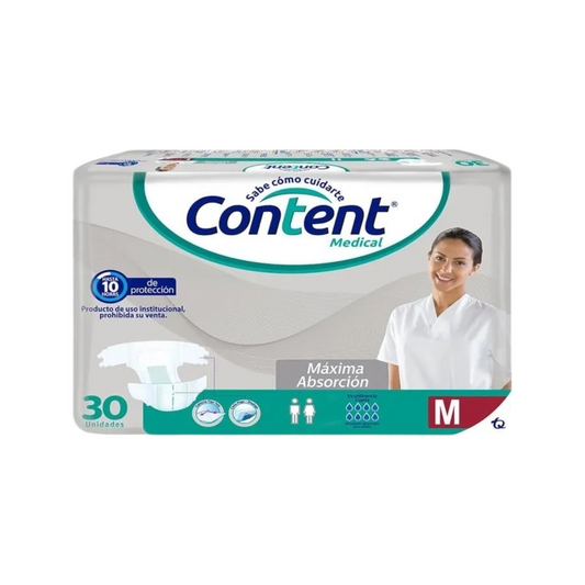 Pañales Content Talla M x 30 Unidades