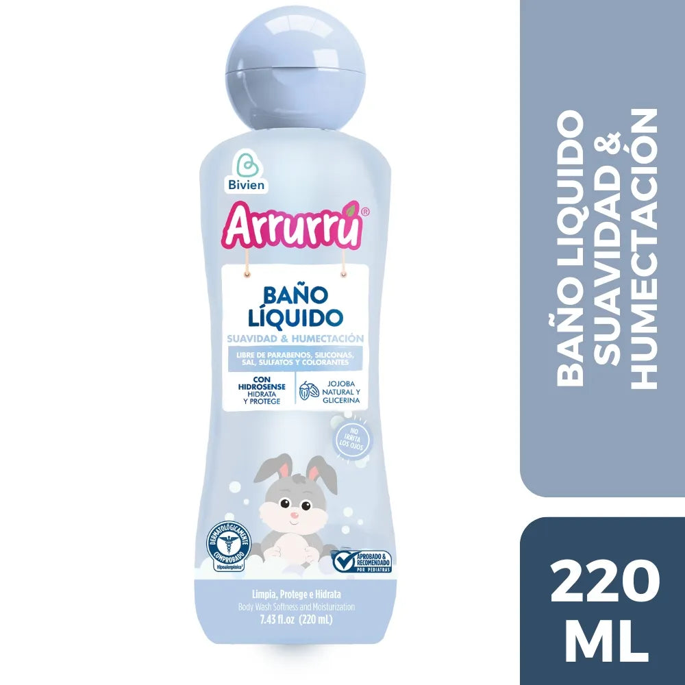 Shampoo Suavidad y Humectacion x 220 Ml Arrurru