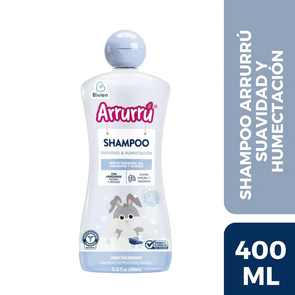 Shampoo Suavidad y Humectacion x 400 Ml Arrurru